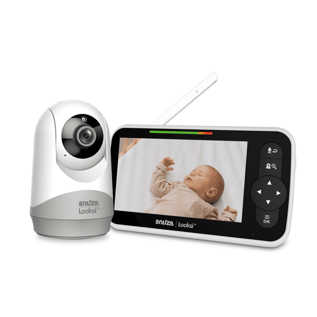 Snuza Looksi A1 Pan-Tilt-Zoom Video Baby Monitor with 5” Screen, Secure ...