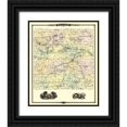 thumbnail image 1 of Snyder 12x14 Black Ornate Wood Framed with Double Matting Museum Art Print Titled - Waukesha Wisconsin Landowner - Snyder 1878, 1 of 4