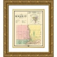 thumbnail image 1 of Snyder 20x23 Gold Ornate Wood Framed with Double Matting Museum Art Print Titled - Beloit, Shullsburg Wisconsin Landowner, 1 of 4