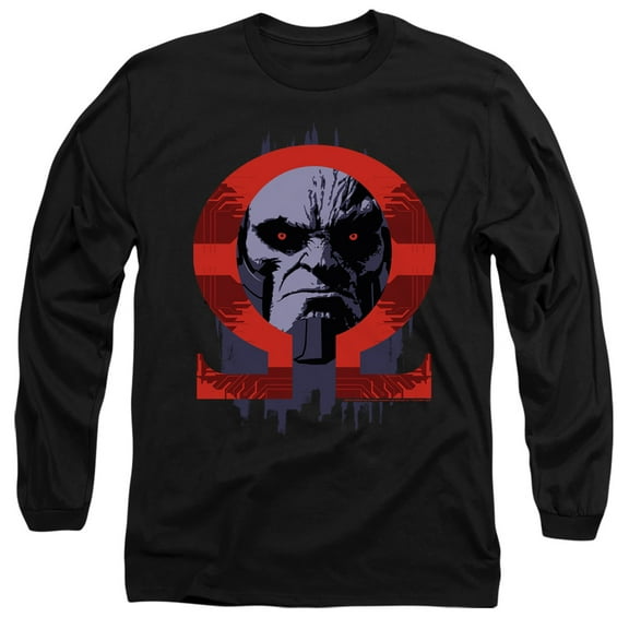 Snyder Cut Justice League Movie Darkseid Omega Unisex Adult Long-Sleeve T Shirt, Black, Large