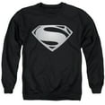 thumbnail image 1 of Snyder Cut Justice League Movie Superman Symbol Black Suit 2 Unisex Adult Crewneck Sweatshirt, Black, 2X-Large, 1 of 1