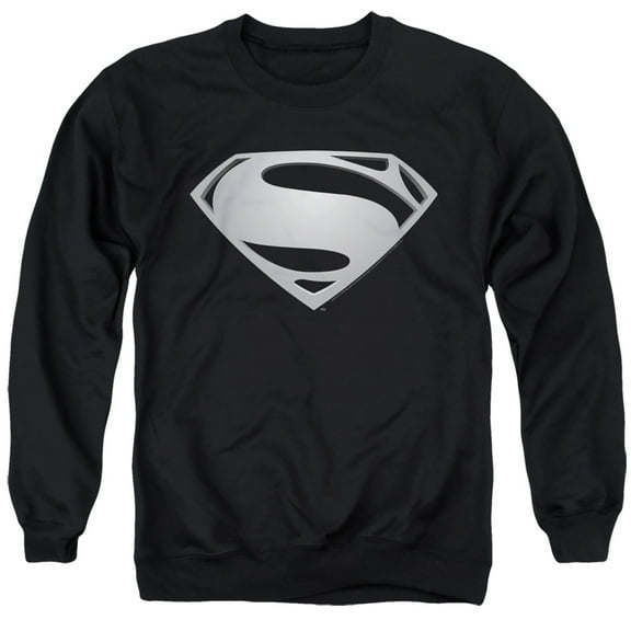 Snyder Cut Justice League Movie Superman Symbol Black Suit 2 Unisex Adult Crewneck Sweatshirt, Black, 3X-Large