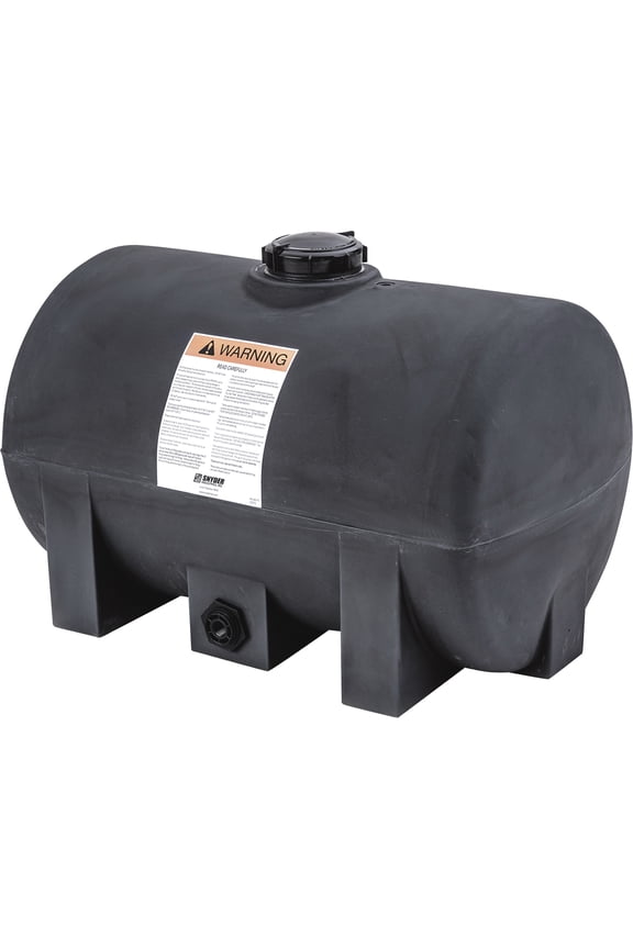 60 Gallon Plastic Horizontal Leg Tank - Black