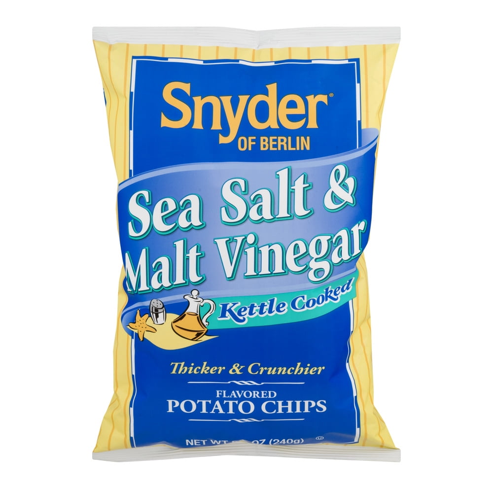 Snyder of Berlin Kettle Cooked Thicker & Crunchier Sea Salt & Malt