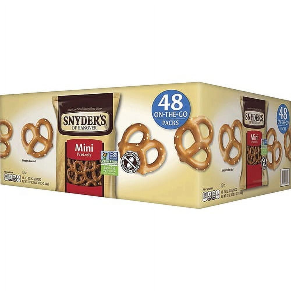 Snyder's Fat Free Mini Pretzels - Carton - 1.50 oz - 48 / Carton Snyder's Fat Free Mini Pretzels - Carton - 1.50 oz - 48 / Carton