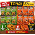 thumbnail image 1 of Snyder's of Hanover Pretzel Pieces Spicy Variety Pack, 12 Bags (2.25 oz Each, 27 oz Total) | 6 Jalapeño + 6 Hot Buffalo Wing Pretzels | Bundled by SUPERDEALS with Mystery Gift, 1 of 6
