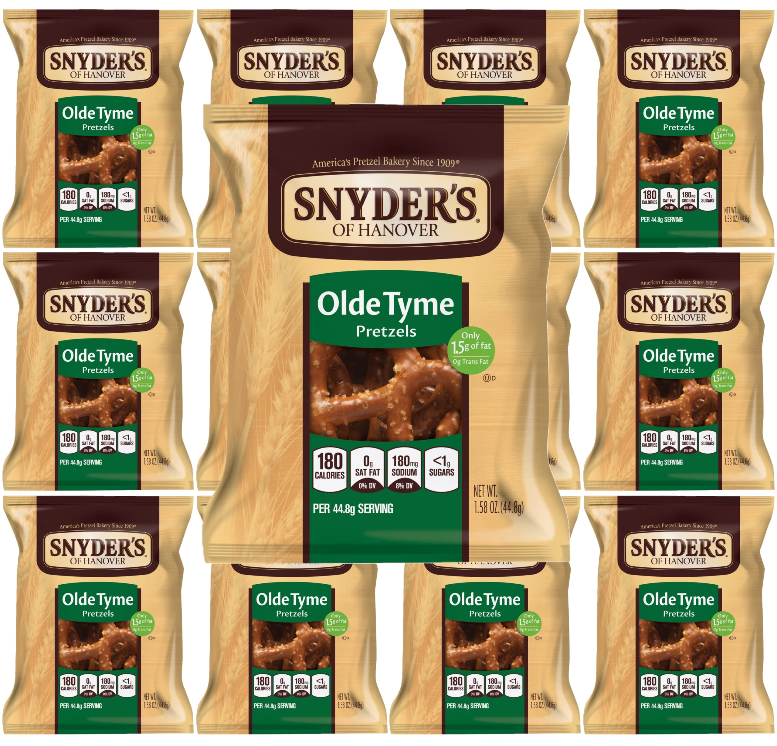 Snyder's Olde Tyme Pretzels Irresistible 1.5oz Bags, 10Pack