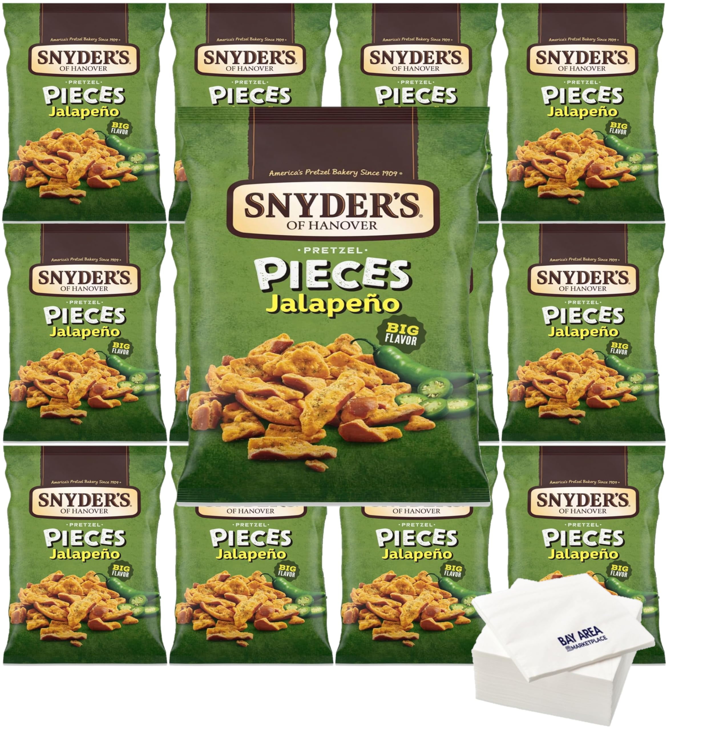 Snyder's Pretzel Pieces 2.25oz. (pack of 8) (Jalapeno)