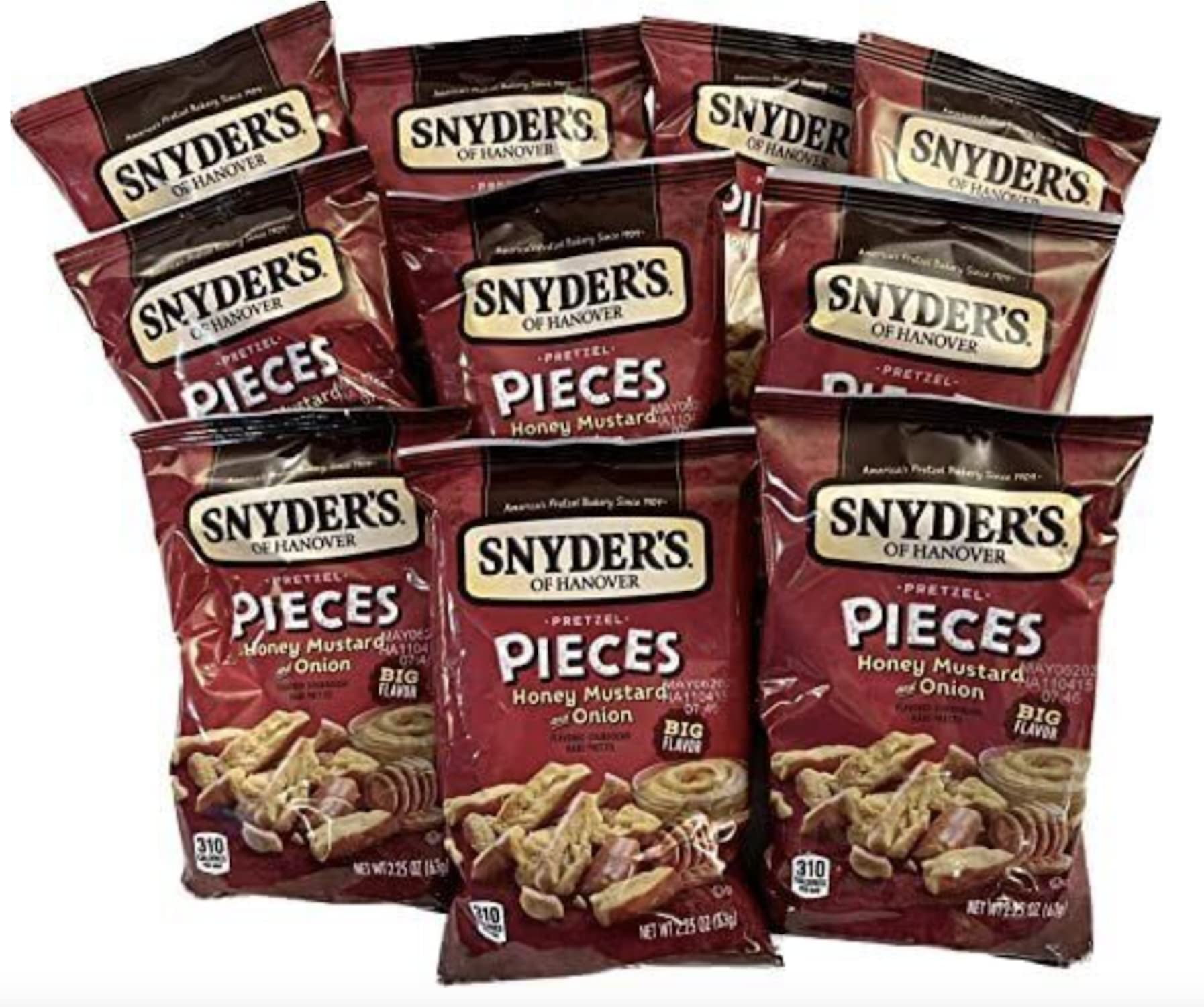 Snyder's Pretzels Honey Mustard SR25 Pretzels (2.25 Ounce 10 Bag