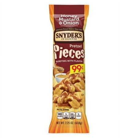 Snyder's of Hanover Honey Mustard & Onion Pretzel Pieces, 2.25 Oz.