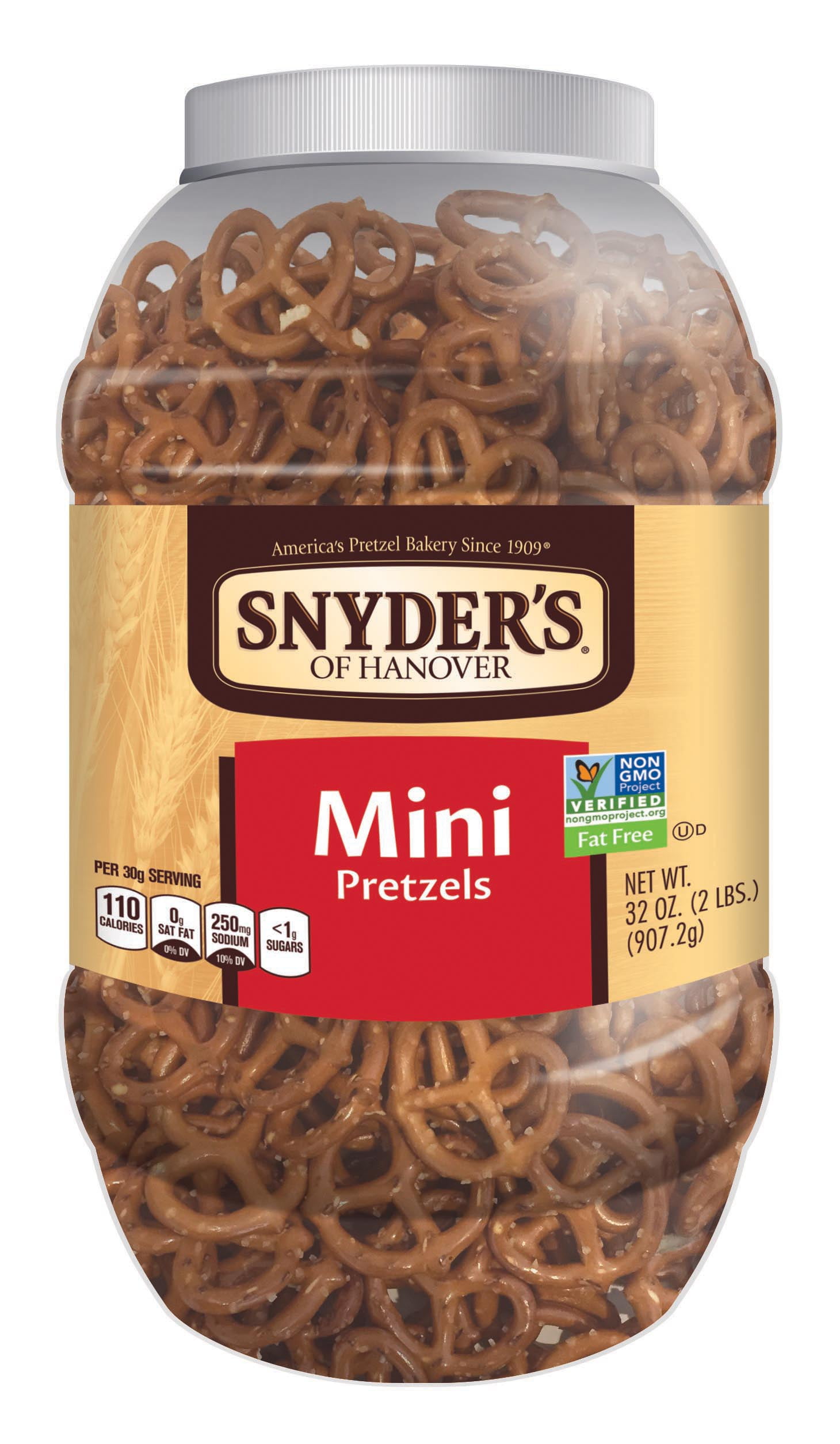 Snyder's of Hanover Large Low Fat Mini Pretzel Twists, 32 Oz