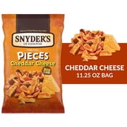 Snyder's of Hanover Pretzel Pieces, Cheddar Cheese, 11.25 oz (Pack of 3)