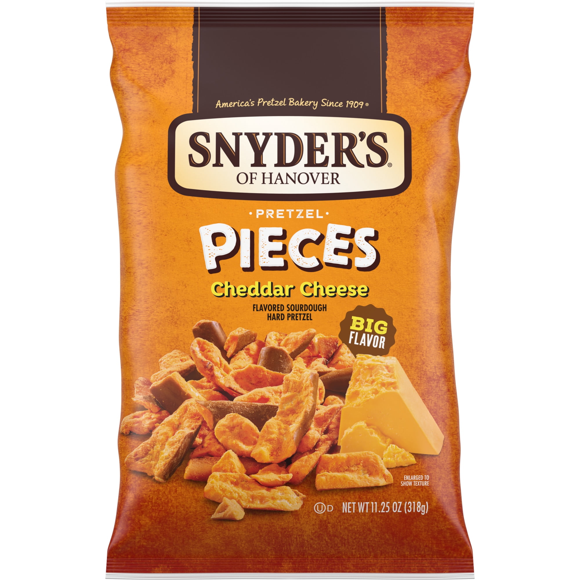 Snyder's of Hanover Cheddar Cheese Flavored Pretzel Pieces, 11.25 oz
