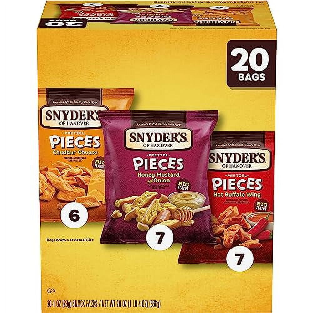 Snyder's of Hanover, Pretzel Pieces Honey Mustard and Onion, 1 Oz, 20