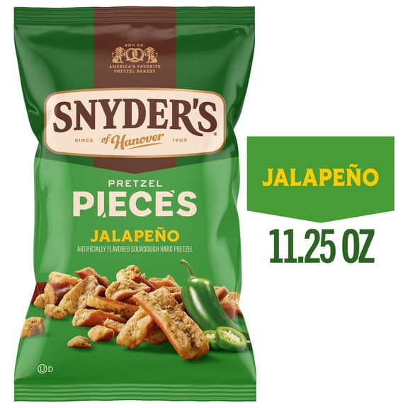 Snyder's of Hanover Jalapeno Flavored Pretzel Pieces, 11.25 oz Bag
