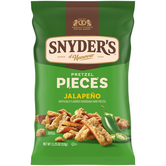 Snyder's of Hanover Jalapeno Flavored Pretzel Pieces, 11.25 oz Bag