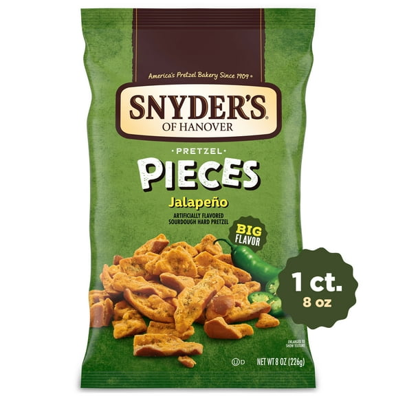 Snyder's of Hanover Pretzel Pieces, Jalapeno, 8 oz