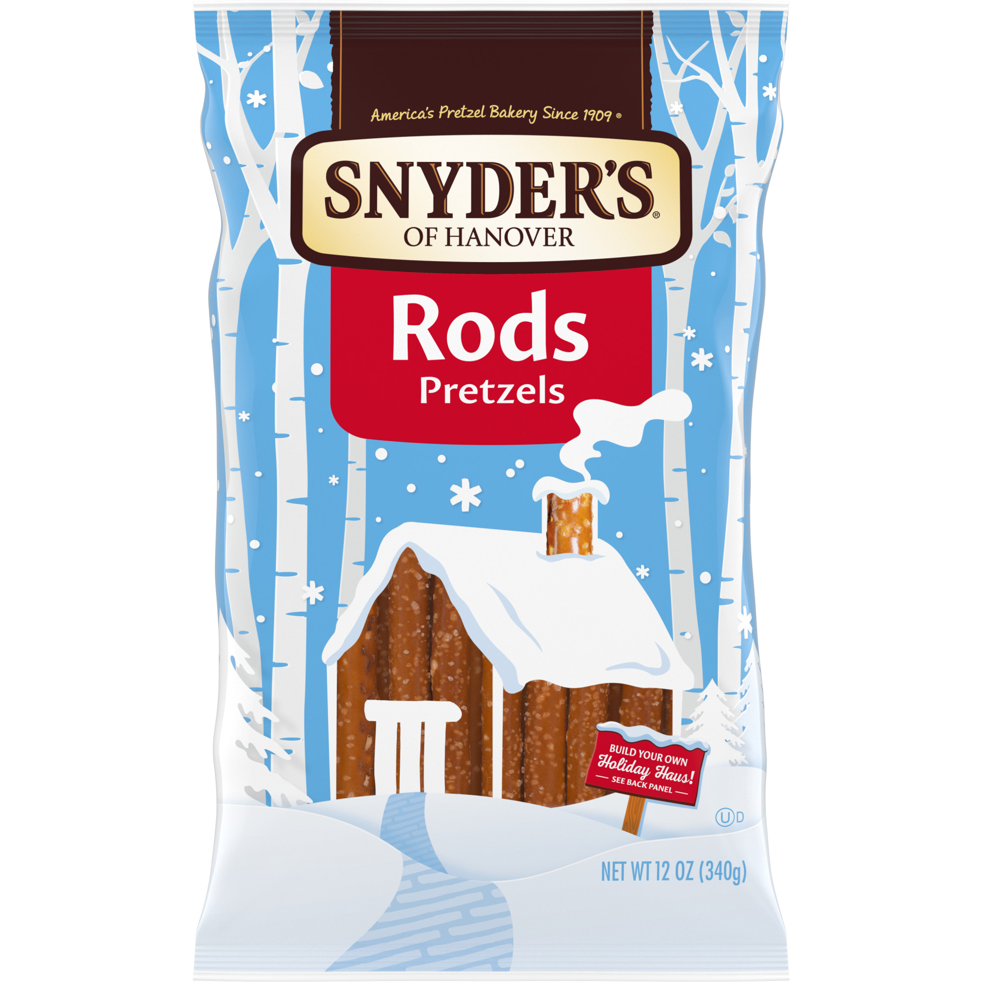 Snyder's of Hanover, Old Fashioned Pretzel Rods, 27 oz Canister