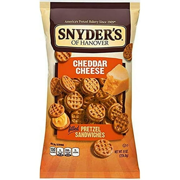 Snyder's of Hanover Pretzel Sandwiches - Cheddar Cheese - 8 oz - 2 pk