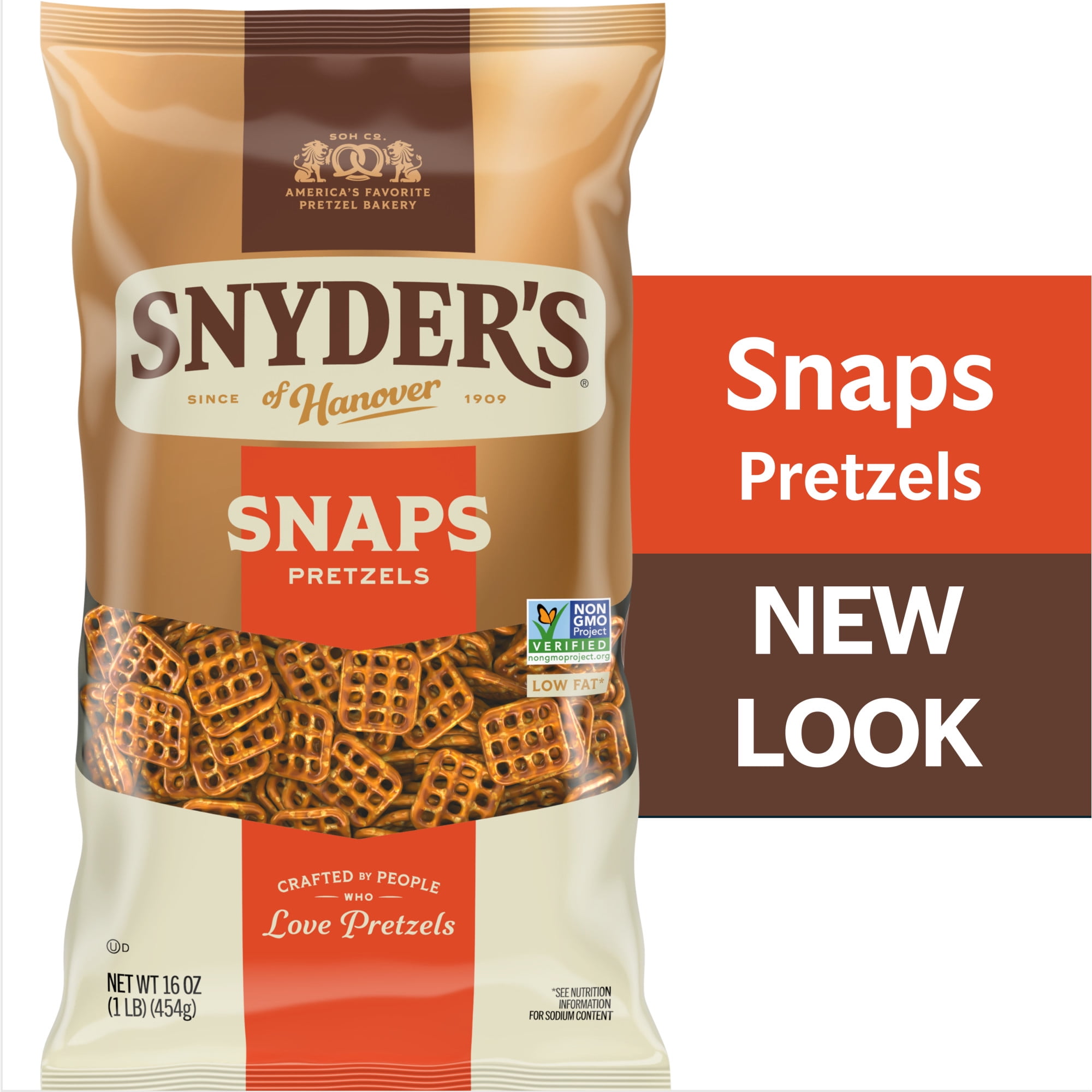 Snyder's of Hanover Snaps Pretzels, 16 oz Bag