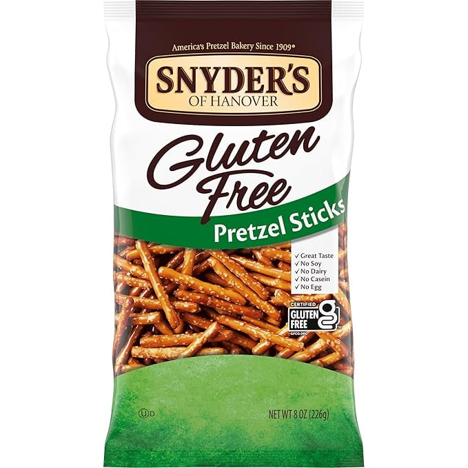 Snyder's of Hanover Pretzels, Gluten Free Pretzel Sticks, 8 Oz ( Pack of 3 )