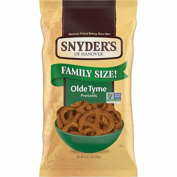 Snyder's of Hanover Pretzels, Olde Tyme Pretzels, 16 Oz ( Pack of 2 )