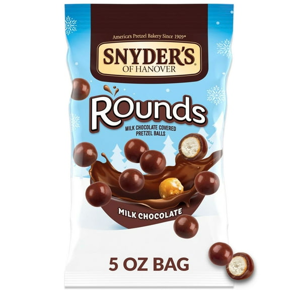 Snyder's of Hanover Pretzels, Rounds Milk Chocolate, 5 oz