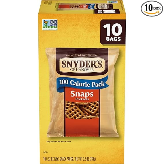 Snyder's of Hanover Pretzels, Snaps 100 Calorie Packs, 10 Ct Multipack