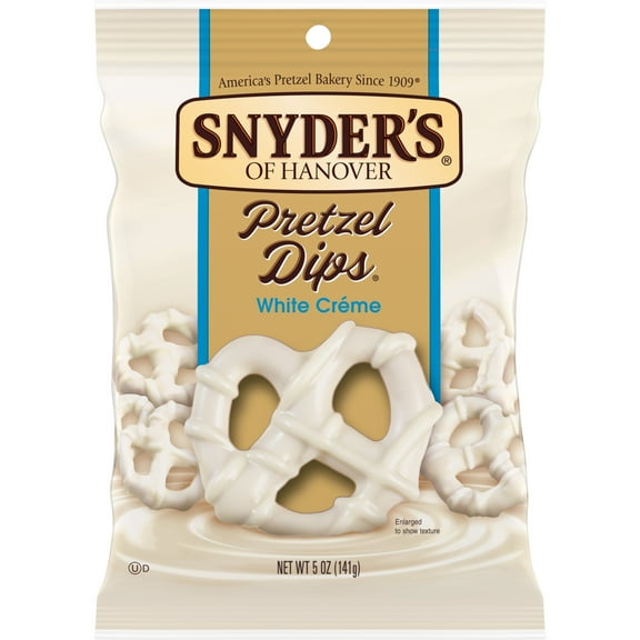 Snyder's of Hanover Pretzels, White Chocolate Crme Pretzel Dips, 5 oz Bag