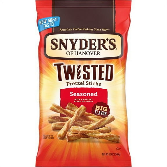 Snyder's of Hanover Seasoned Pretzel Twists, 3-Pack 12 oz. Bags