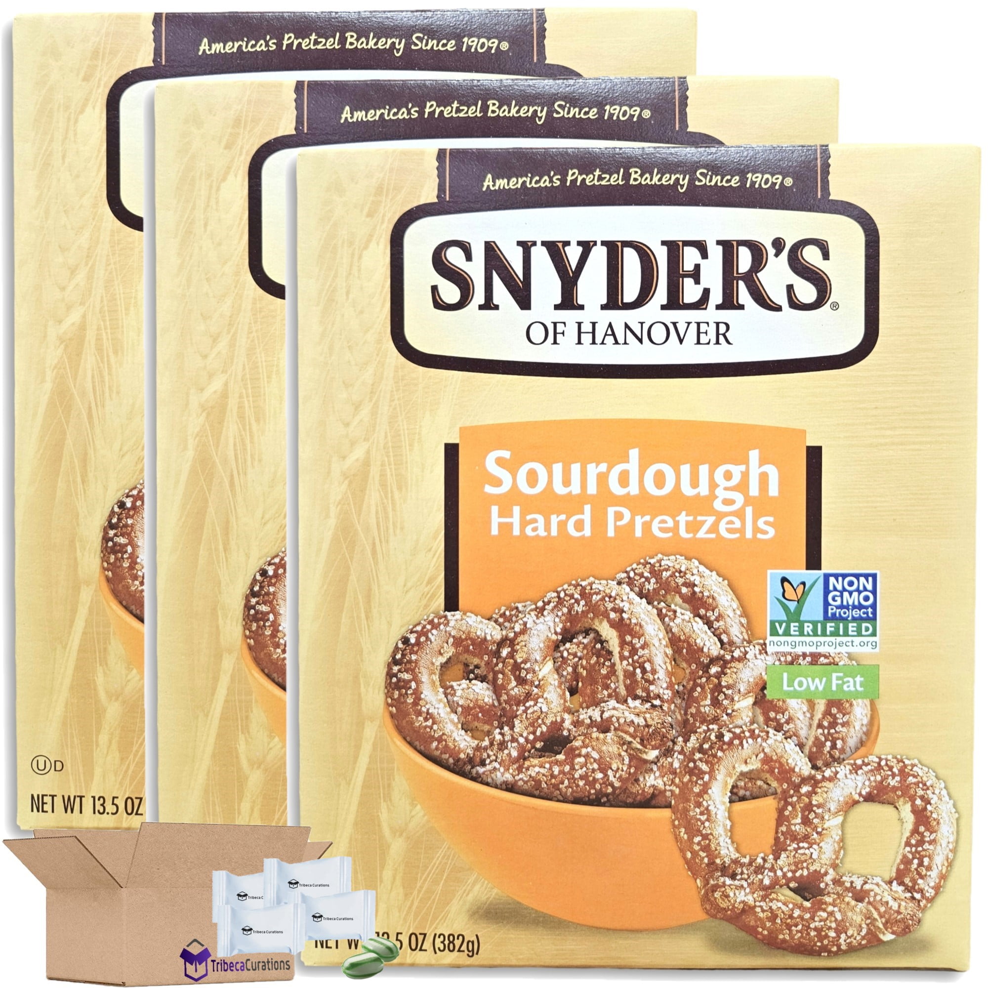 Snyder's of Hanover Large Sourdough Hard Pretzel Value Pack, 13.5 Oz, 3 ...