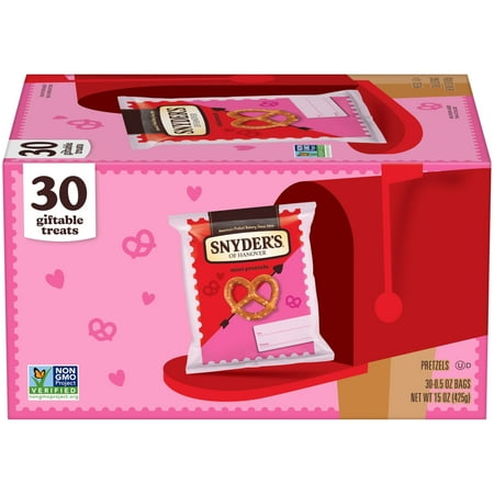 Snyder's of Hanover Valentine's Day Mini Pretzels, 15 oz Box