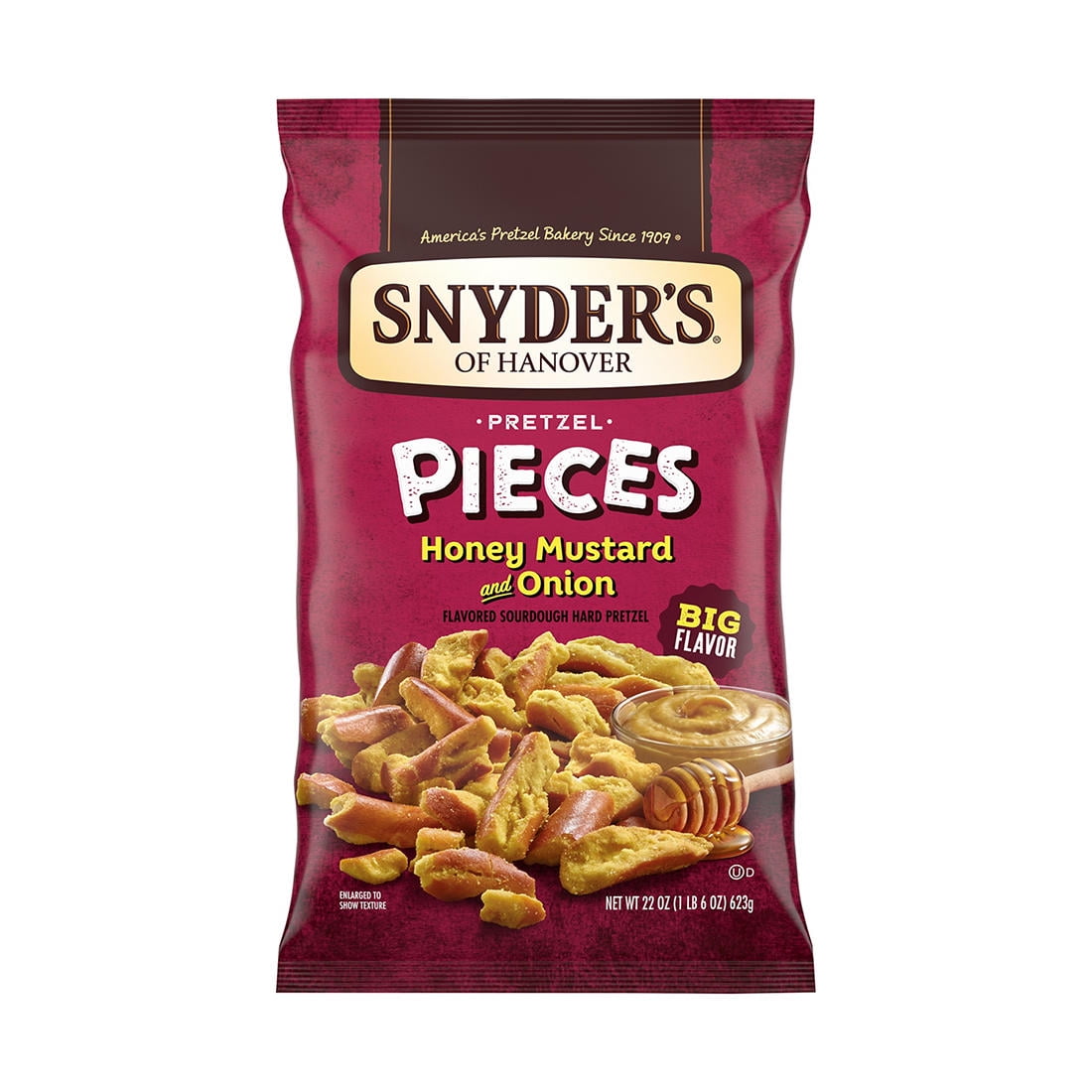 Snyders, Honey Mustard & Onion Pretzel Pieces 22 oz.
