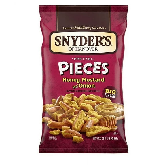 Snyders, Honey Mustard & Onion Pretzel Pieces 22 oz.