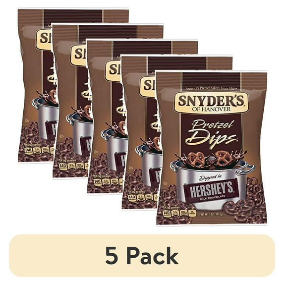 (5 pack) Snyders Of Hanover Milk Chocolate Pretzel Dip, 5 Ounce -- 8 per case.