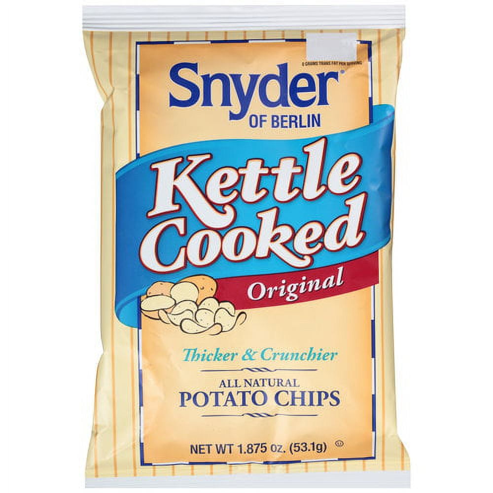Snyders of Berlin All Natural Kettle Cooked Original Potato Chips 1.875