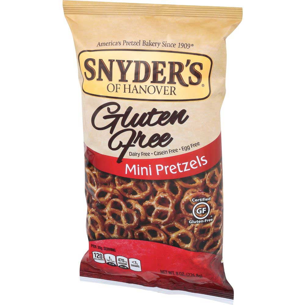 Snyders of Hanover Gluten Free Mini Pretzel, 8 Ounce 12 per case