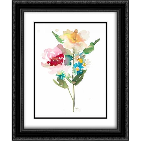 So Cheerful 1 2x Matted 20x24 Black Ornate Framed Art Print by Sandland, Colleen