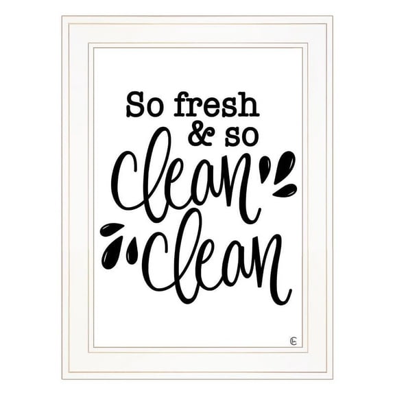 So Clean Clean by Fearfully Made Creations Print Wall Art Wood Multi-Color