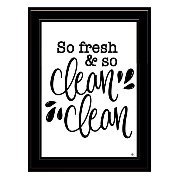 So Clean Clean by Fearfully Made Creations Print Wall Art Wood Multi-Color