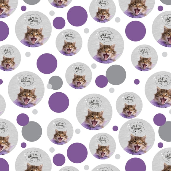 So Cute Cat Kitten Catastrophic Premium Gift Wrap Wrapping Paper Roll