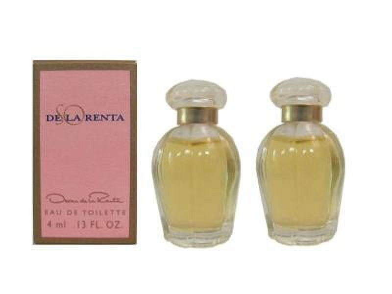 So De La Renta Lot of 2 x 4 ml EDT Splash Miniature Women by Oscar de