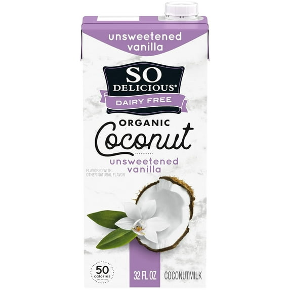 So Delicious Coconut Milk Beverage - Unsweetened Vanilla - Case Of 12 - 32 Fl Oz.