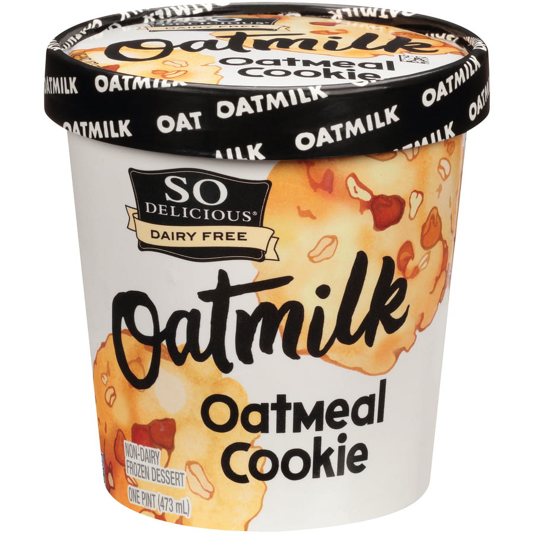So Delicious® Dairy Free Oatmilk Oatmeal Cookie Non-Dairy Frozen Dessert 1 pt. Tub - image 1 of 5