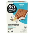 thumbnail image 1 of So Delicious Dairy Free Vanilla Bean Coconut Milk Frozen Dessert Sandwiches, 8 Count, 1 of 15