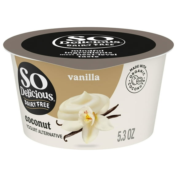So Delicious Vegan, Dairy Free Vanilla Coconut Yogurt Alternative, 5.3 oz Container