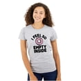 thumbnail image 1 of So Empty Inside Donut Sweet Tooth Womens Fitted Plus Size Graphic Tee Brisco Brands 2X, 1 of 5