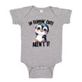 thumbnail image 1 of So Flippin Cute Baby Bodysuit One Piece NB Athletic Heather, 1 of 3
