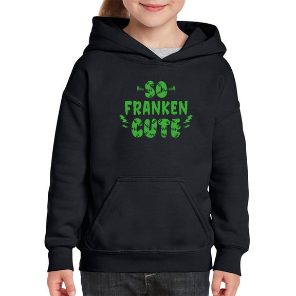 So Franken Cute Hoodie Juniors -Smartprints Designs, Medium
