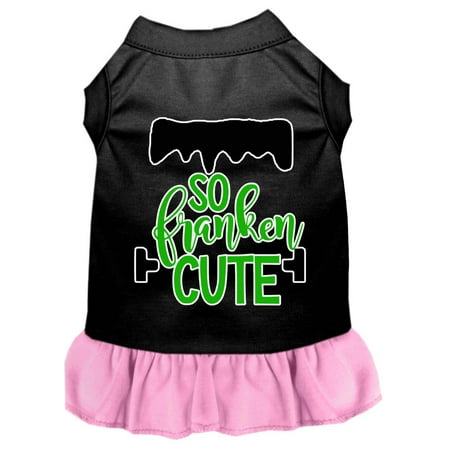 Halloween Pet Dog Cat Dress Screen Printed, "So Franken Cute"